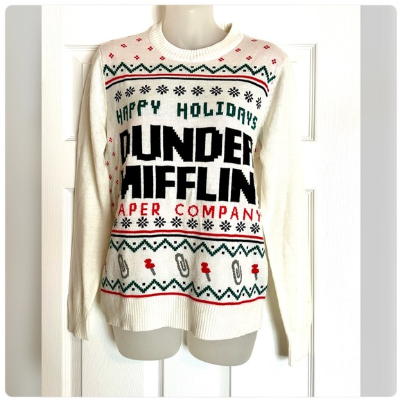 The Office Dunder Mifflen Holiday Sweater - Picture 1 of 3